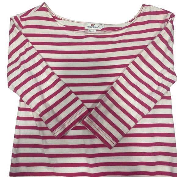 Vineyard Vines Top Womens Size S Striped Pullover Vacation Beach Coastal Resort - Picture 4 of 8